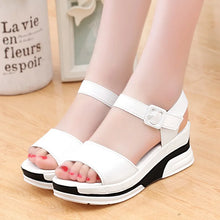 Load image into Gallery viewer, 2024 Summer shoes woman Platform Sandals Women Soft Leather Casual Open Toe Gladiator wedges Trifle Mujer Women Shoes Flats