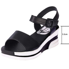 Load image into Gallery viewer, 2024 Summer shoes woman Platform Sandals Women Soft Leather Casual Open Toe Gladiator wedges Trifle Mujer Women Shoes Flats